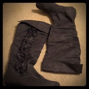Charcoal gray boots